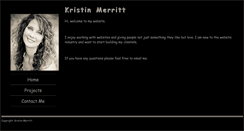 Desktop Screenshot of kristinmerritt.com